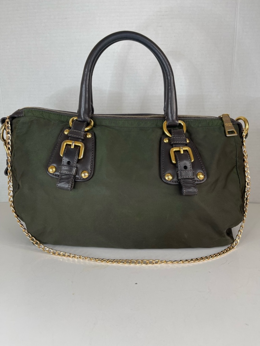 Prada nylon jacquard logo handbag - Picture 3 of 16